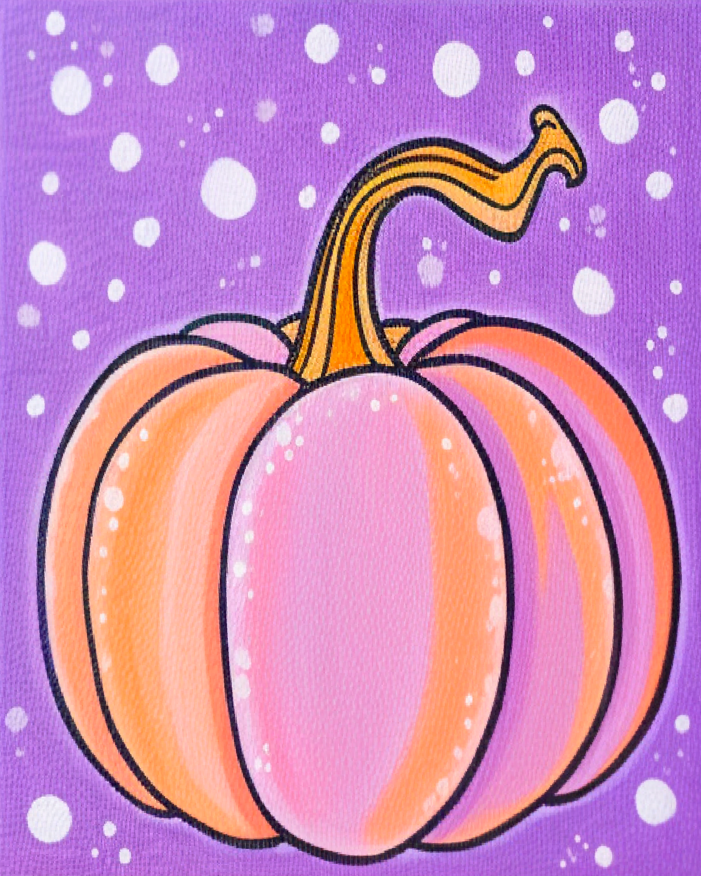 Halloween Cuties Pretty Purple Pumpkin Freebie