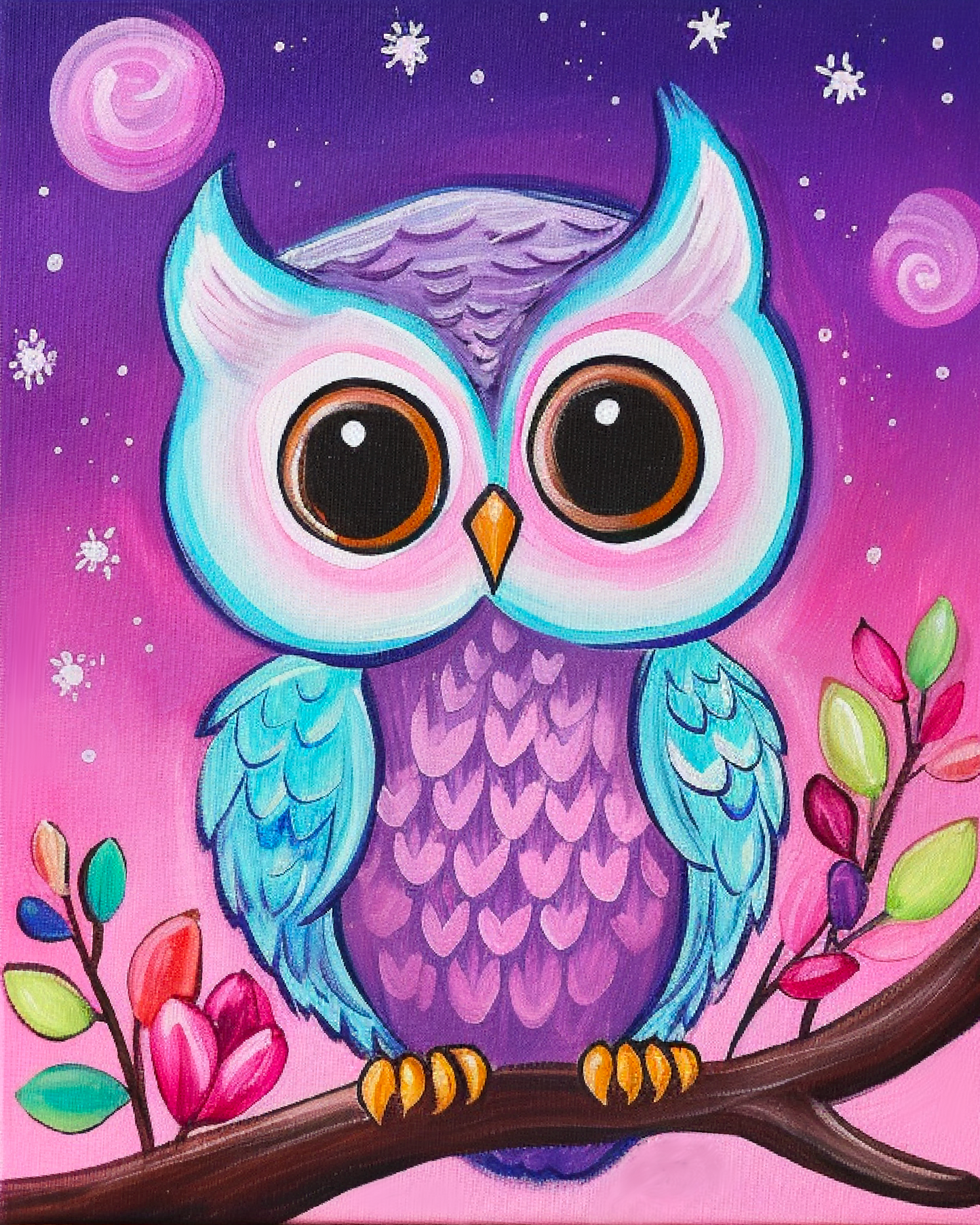 Halloween Cuties Colorful Owl