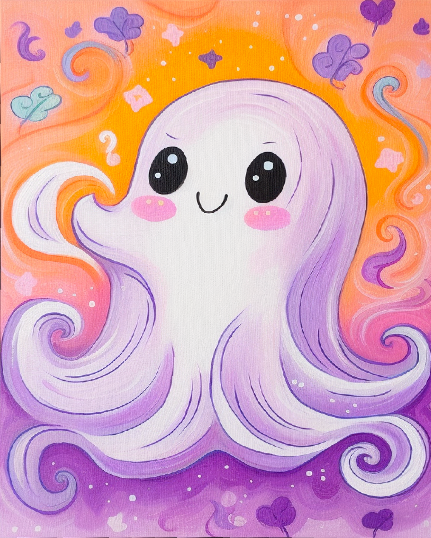 Halloween Cuties Swirly Ghost