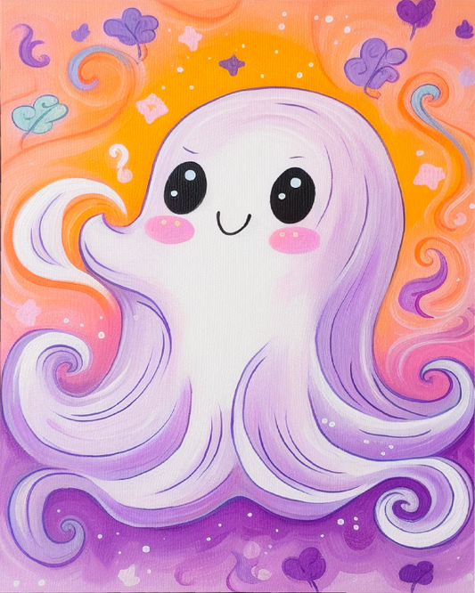 Halloween Cuties Swirly Ghost